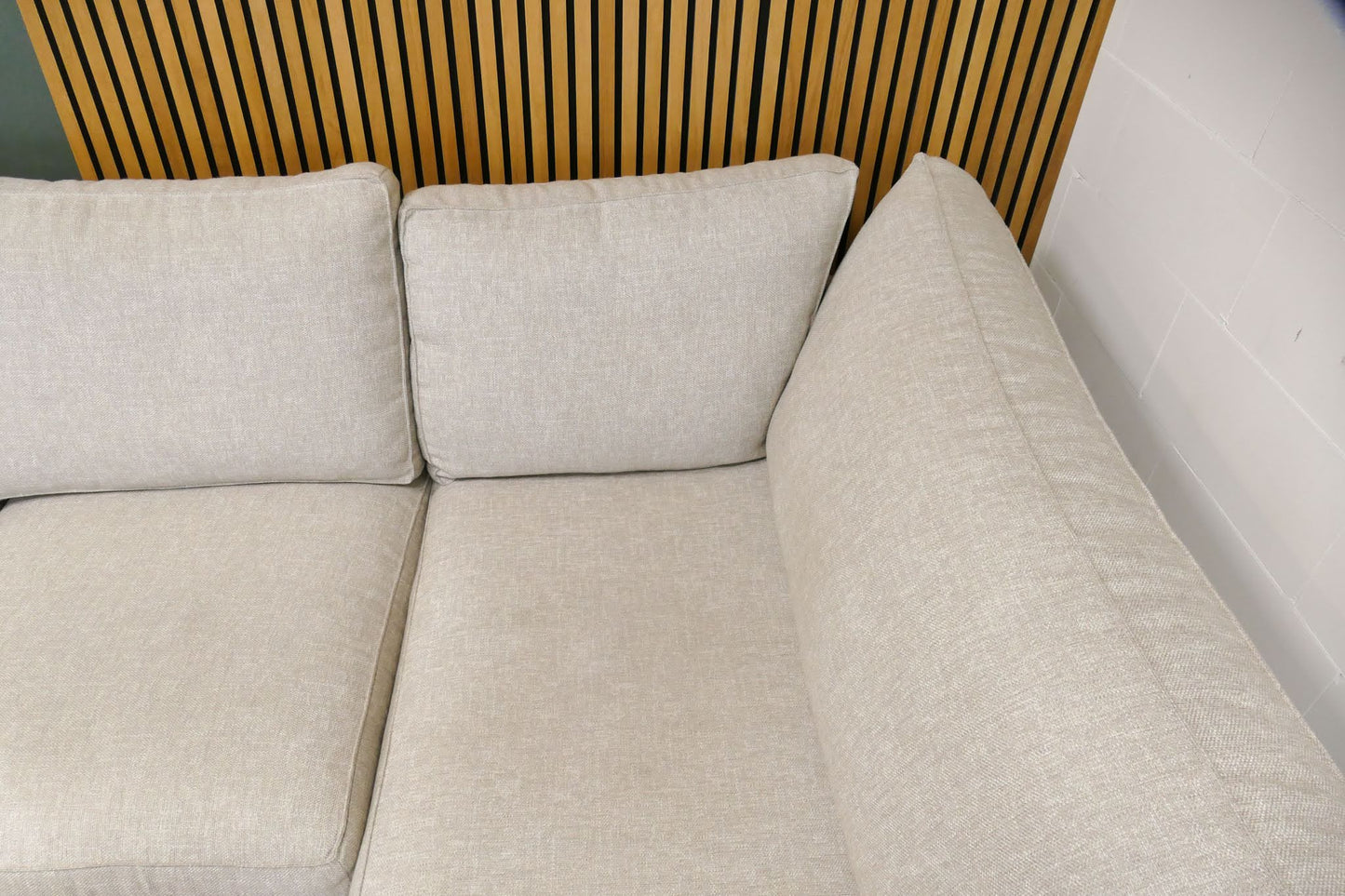 Refurbished Moderne Hoekbank beige