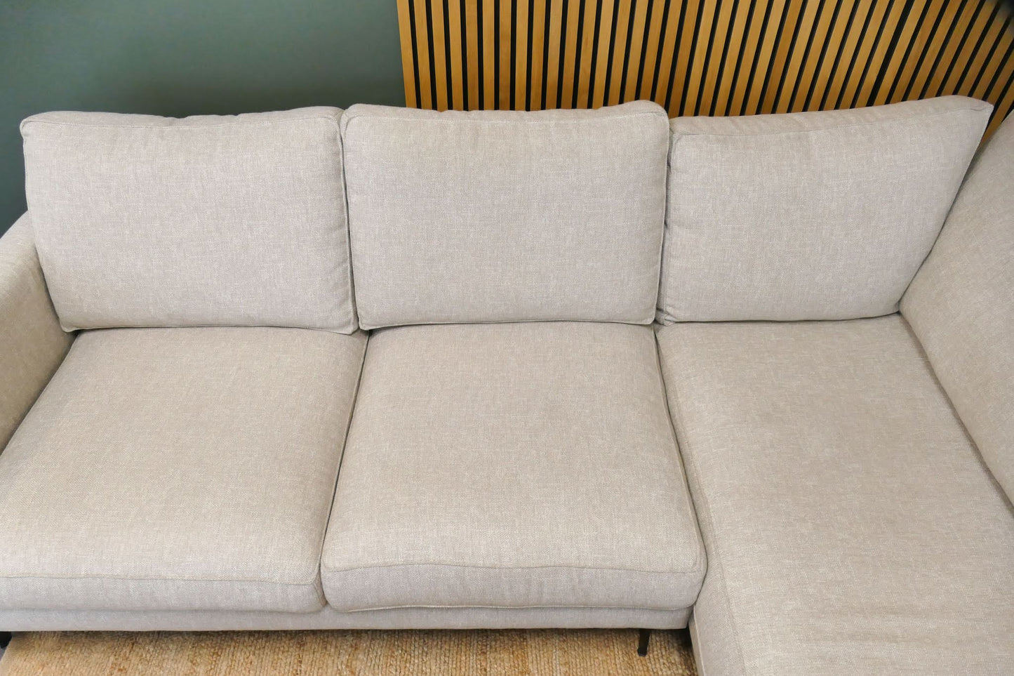 Refurbished Moderne Hoekbank beige