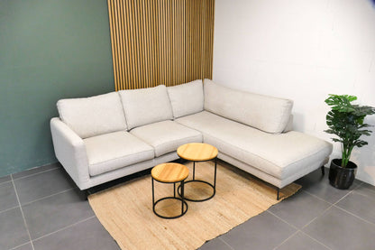 Refurbished Moderne Hoekbank beige