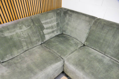 Refurbished Velvet Hoekbvank Groen SEVN