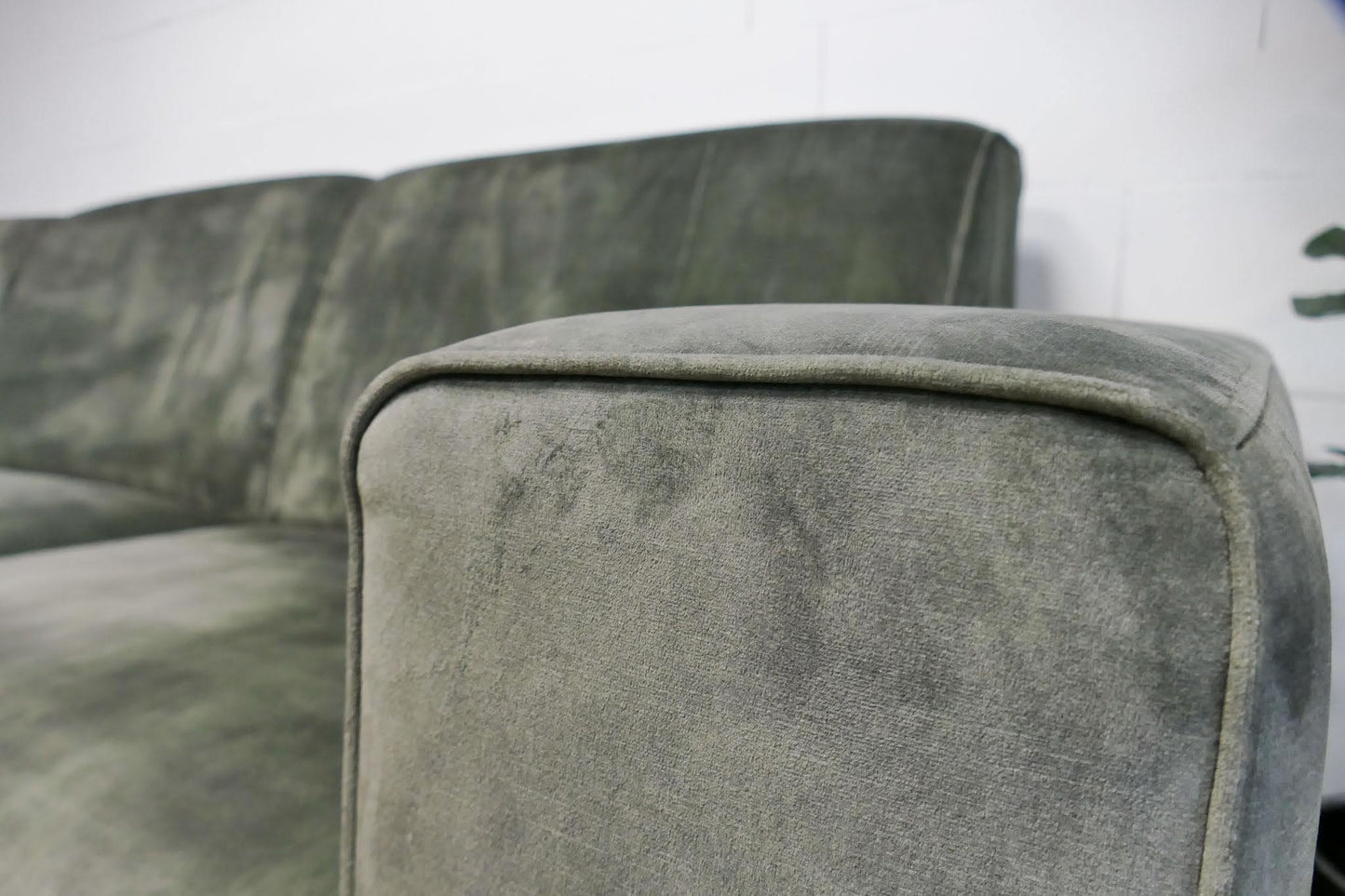 Refurbished Velvet Hoekbvank Groen SEVN