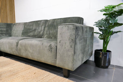 Refurbished Velvet Hoekbvank Groen SEVN