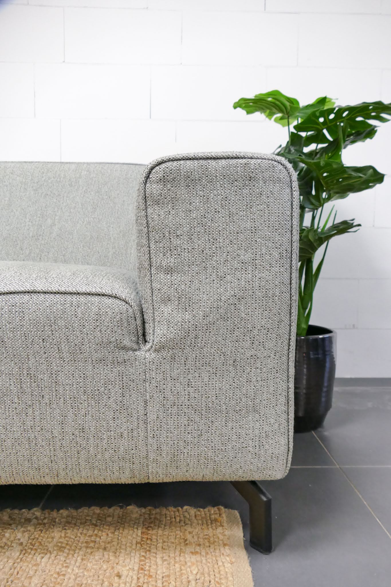 Refurbished Loods 5 Hoekbank Lot Groen Grijs