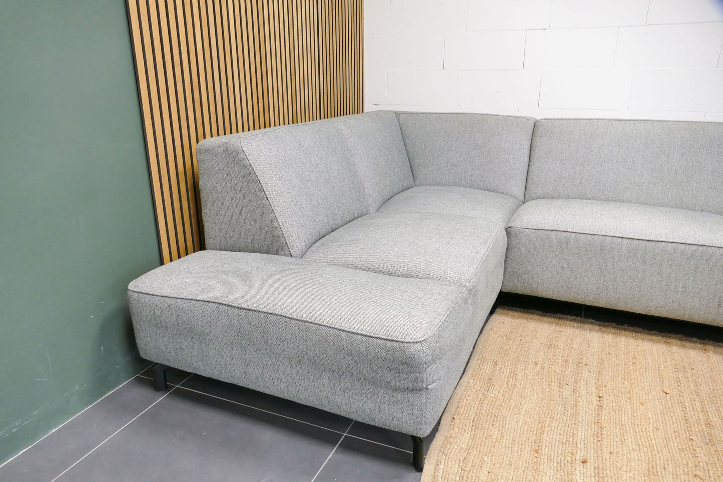Refurbished Loods 5 Hoekbank Lot Groen Grijs