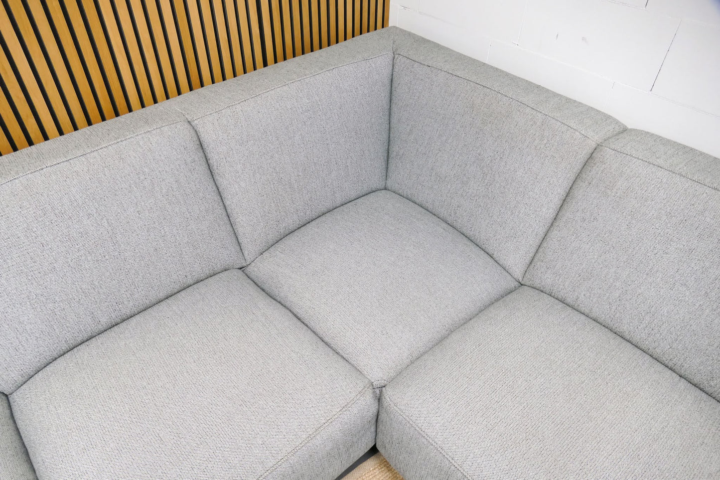 Refurbished Loods 5 Hoekbank Lot Groen Grijs