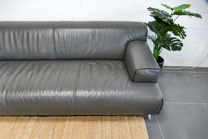 Refurbished Leolux Oscar Antraciet leer