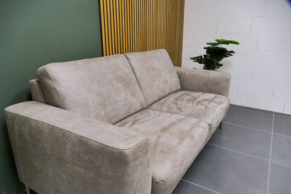 Refurbished 2,5 Zits bank Grijs Microvezel