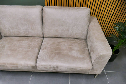 Refurbished 2,5 Zits bank Grijs Microvezel