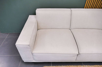 Refurbished 4-zits bank beige Haco