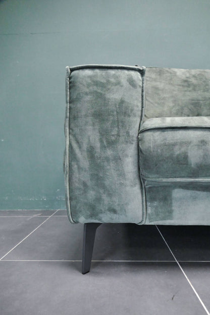Refurbished 3 Zits Bank Groen met Hocker