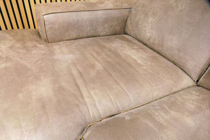 Refurbished Kleine Chaise Longue Bruin Microvezel
