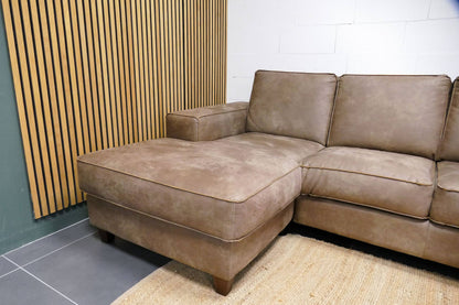 Refurbished Kleine Chaise Longue Bruin Microvezel