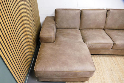 Refurbished Kleine Chaise Longue Bruin Microvezel