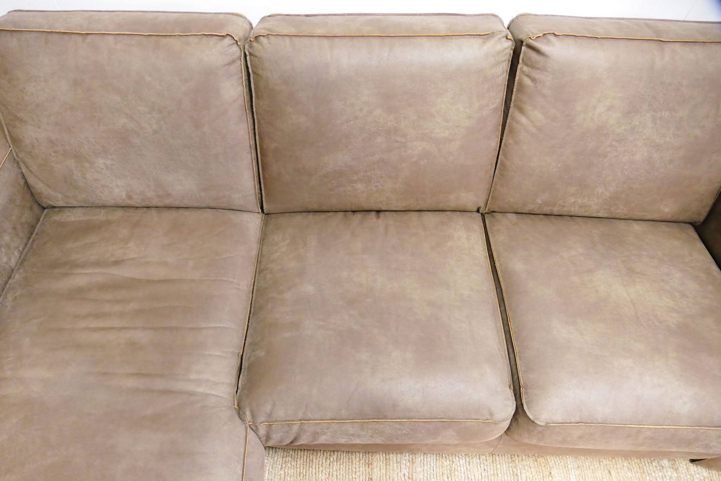 Refurbished Kleine Chaise Longue Bruin Microvezel