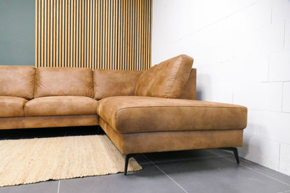 Refurbished Pronto Hoekbank Cognac
