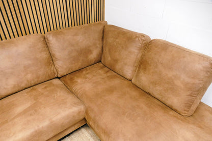 Refurbished Pronto Hoekbank Cognac