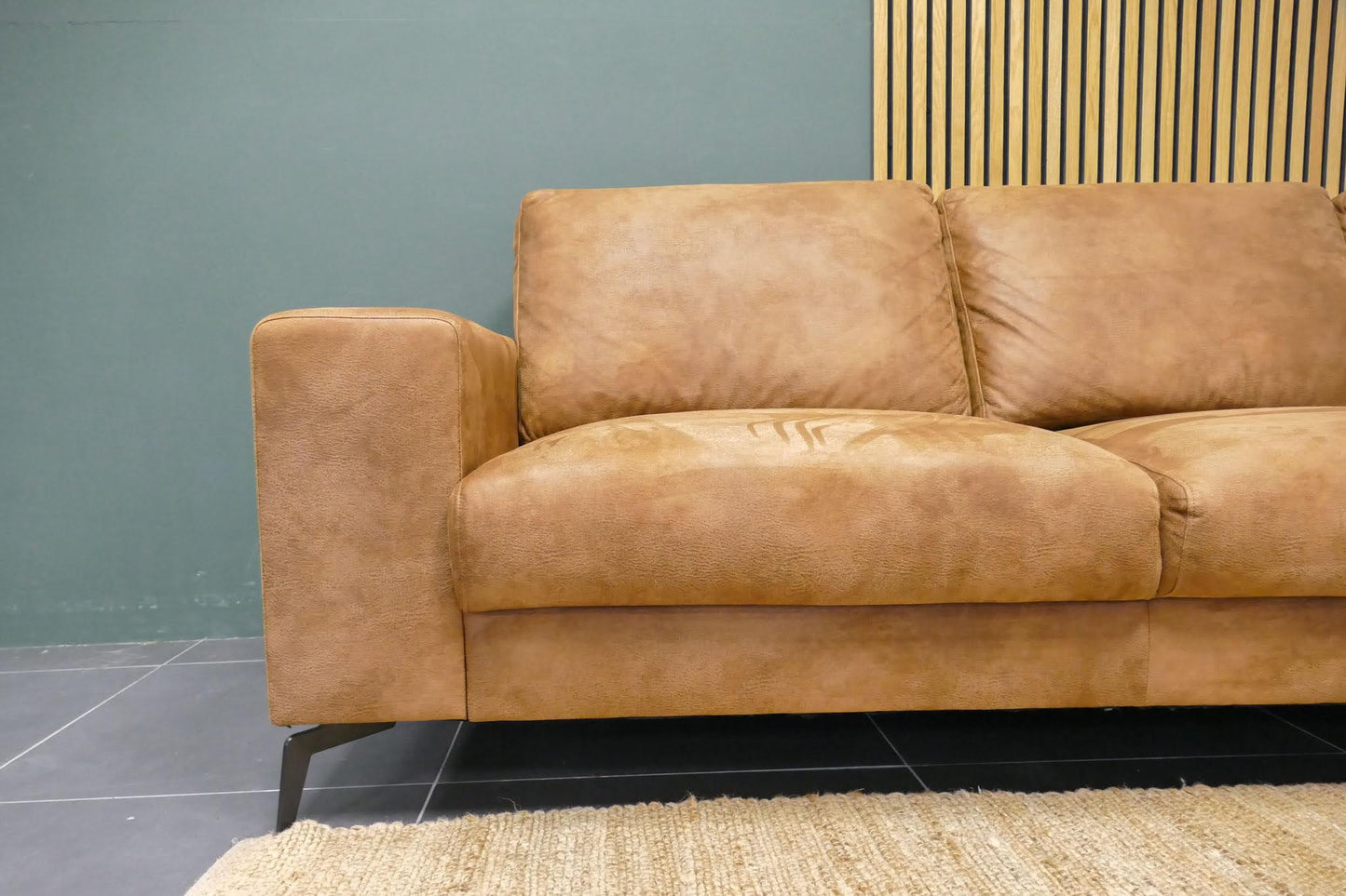 Refurbished Pronto Hoekbank Cognac