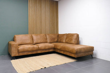 Refurbished Pronto Hoekbank Cognac