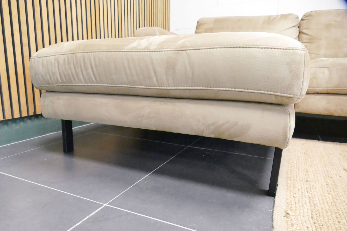 Refurbished Prominent Chaise longue Goud Beige