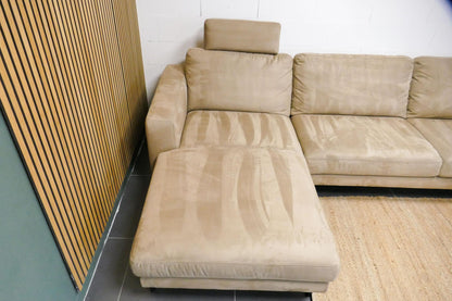 Refurbished Prominent Chaise longue Goud Beige