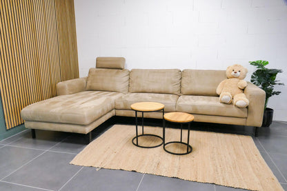 Refurbished Prominent Chaise longue Goud Beige