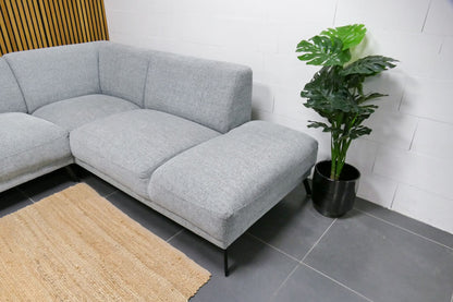 Refurbished DFS hoekbank Lichtgrijs
