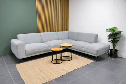 Refurbished DFS hoekbank Lichtgrijs