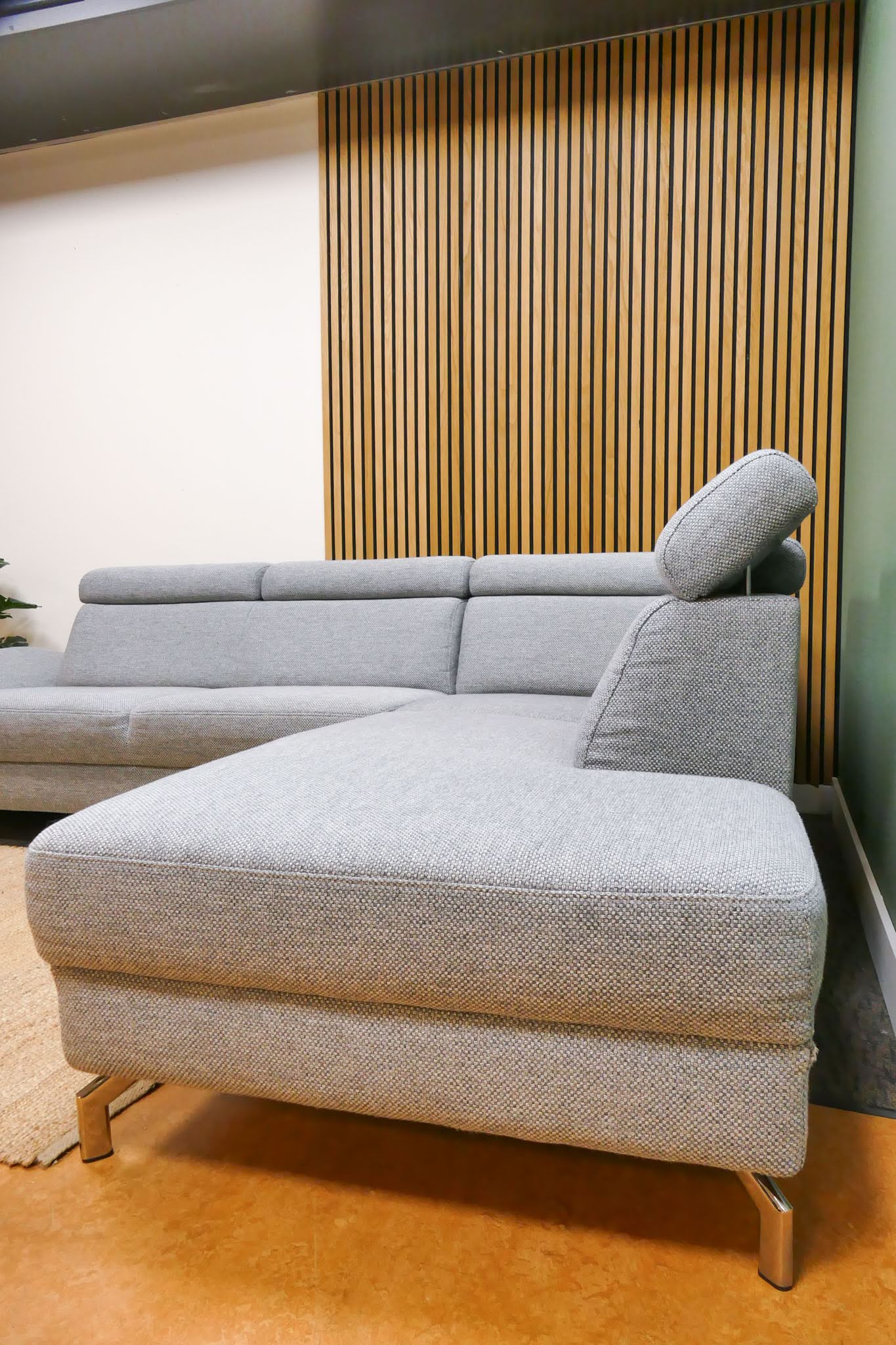 Refurbished Montel Hoekbank Chicago Grijs