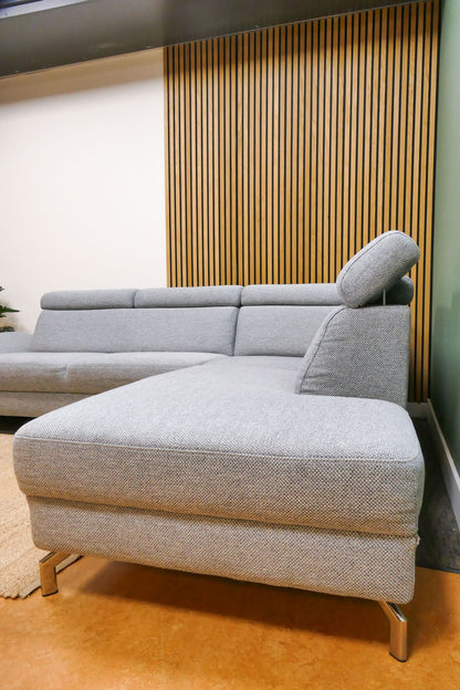 Refurbished Montel Hoekbank Chicago Grijs