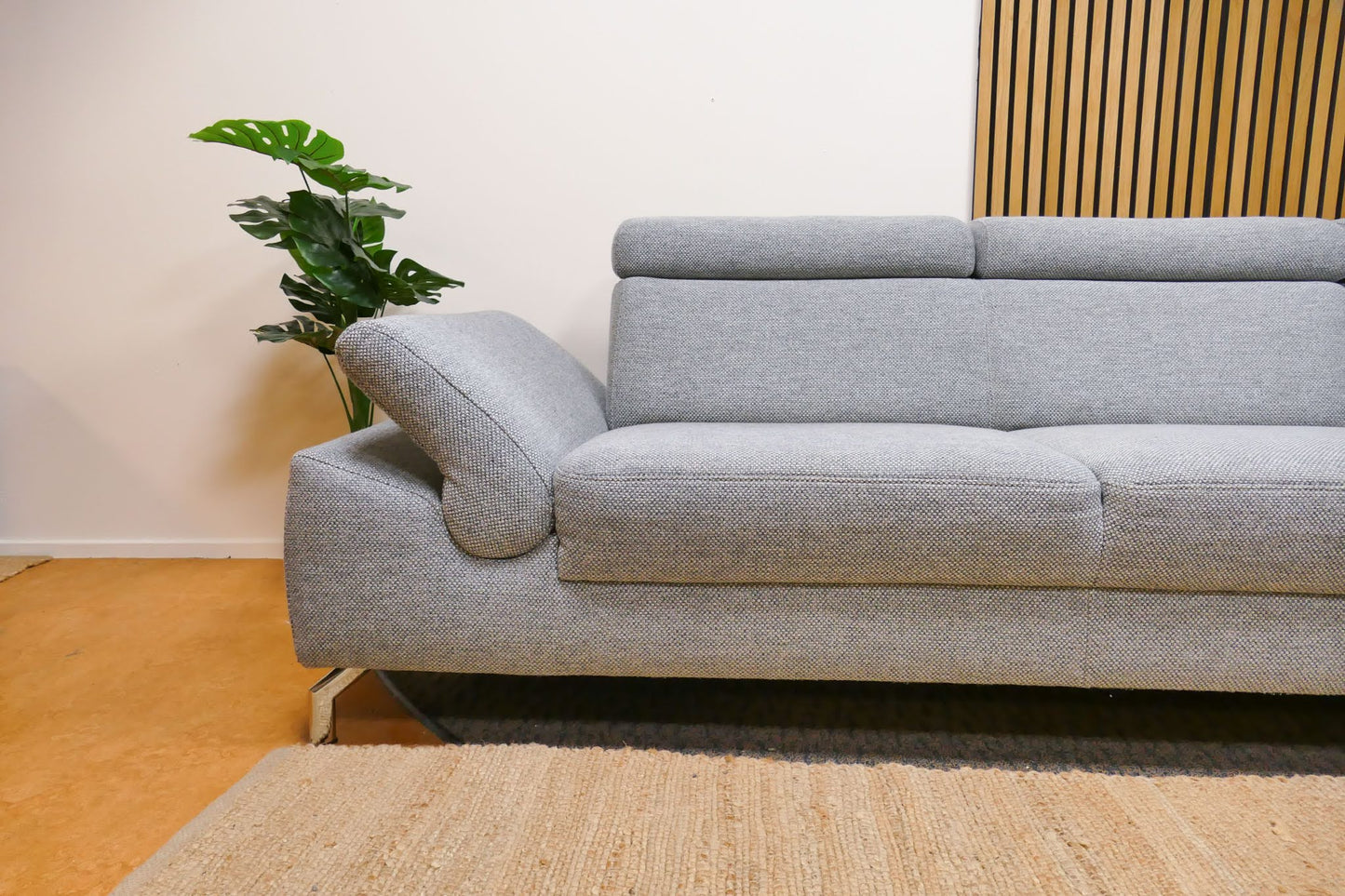 Refurbished Montel Hoekbank Chicago Grijs