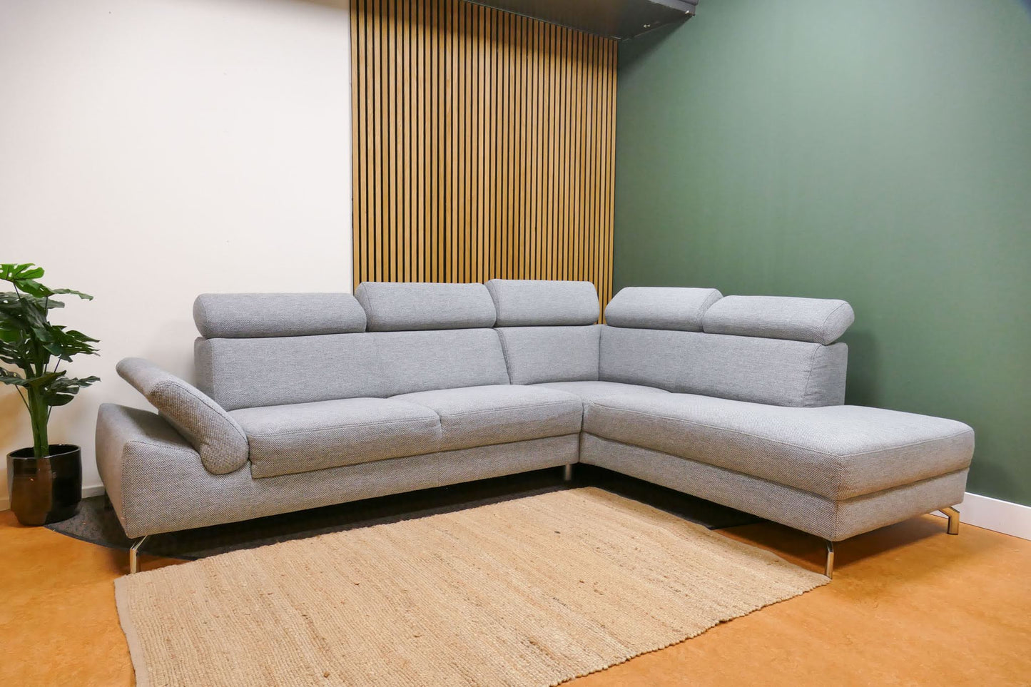 Refurbished Montel Hoekbank Chicago Grijs