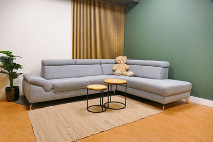 Refurbished Montel Hoekbank Chicago Grijs