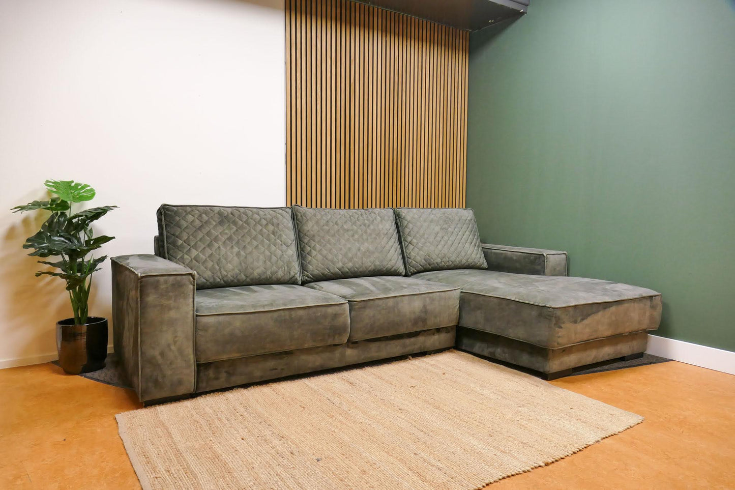 Refurbished Chaise Longue Urban Sofa Groen