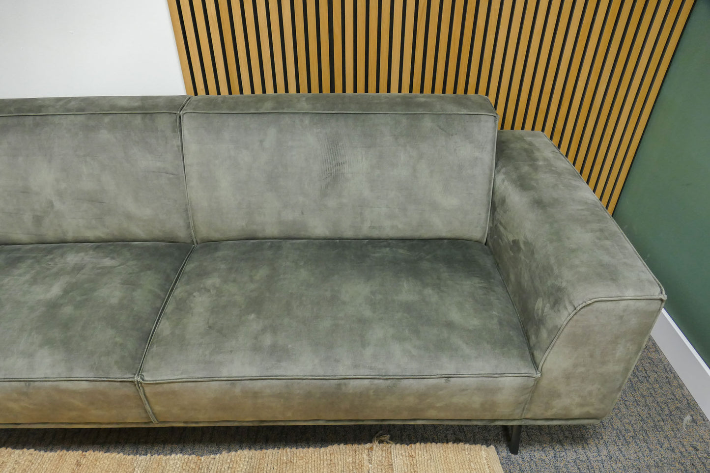Refurbished 3,5-zits Zitmaxx Velvet Groen