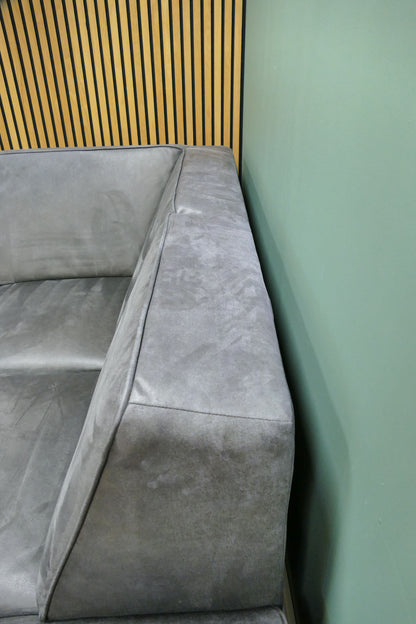 Refrubished Hoekbank Pronto Microvezel Antraciet