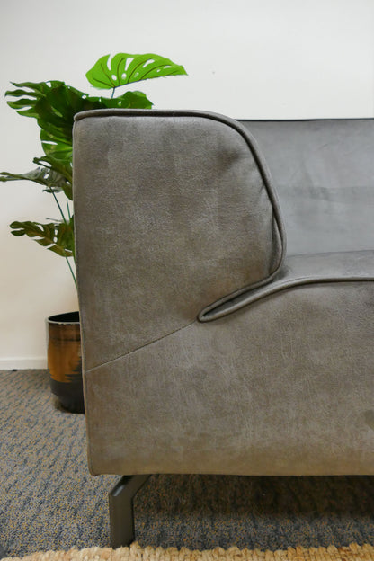 Refrubished Hoekbank Pronto Microvezel Antraciet