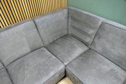 Refrubished Hoekbank Pronto Microvezel Antraciet