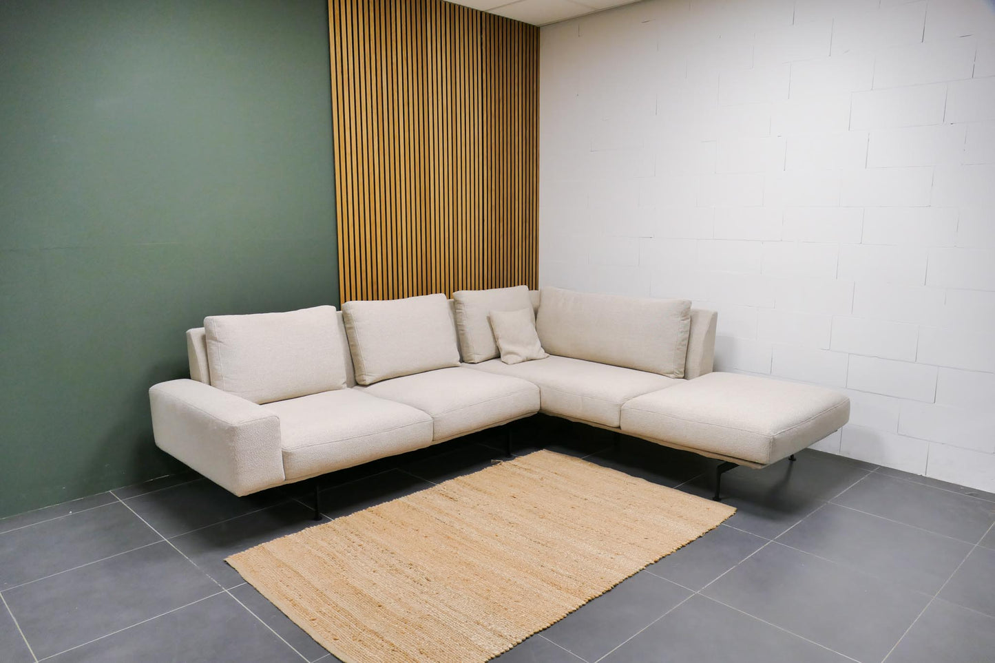 Refurbished Hoekbank Beige Passe Partout Zico