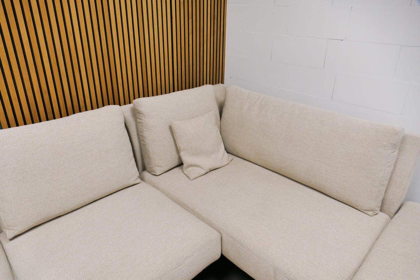 Refurbished Hoekbank Beige Passe Partout Zico