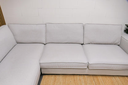 Refurbished Hoekbank Lounge lichtgrijs