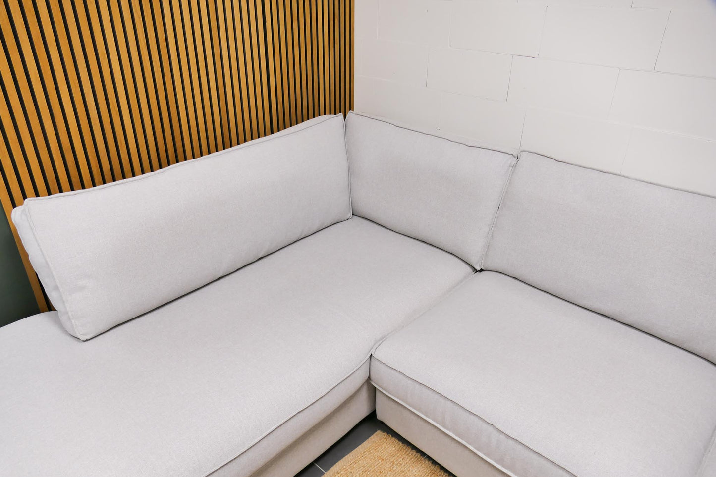 Refurbished Hoekbank Lounge lichtgrijs