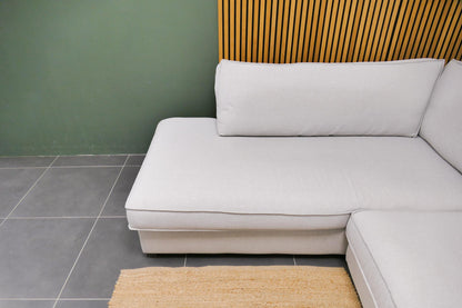 Refurbished Hoekbank Lounge lichtgrijs