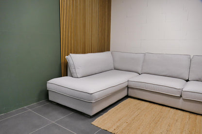 Refurbished Hoekbank Lounge lichtgrijs