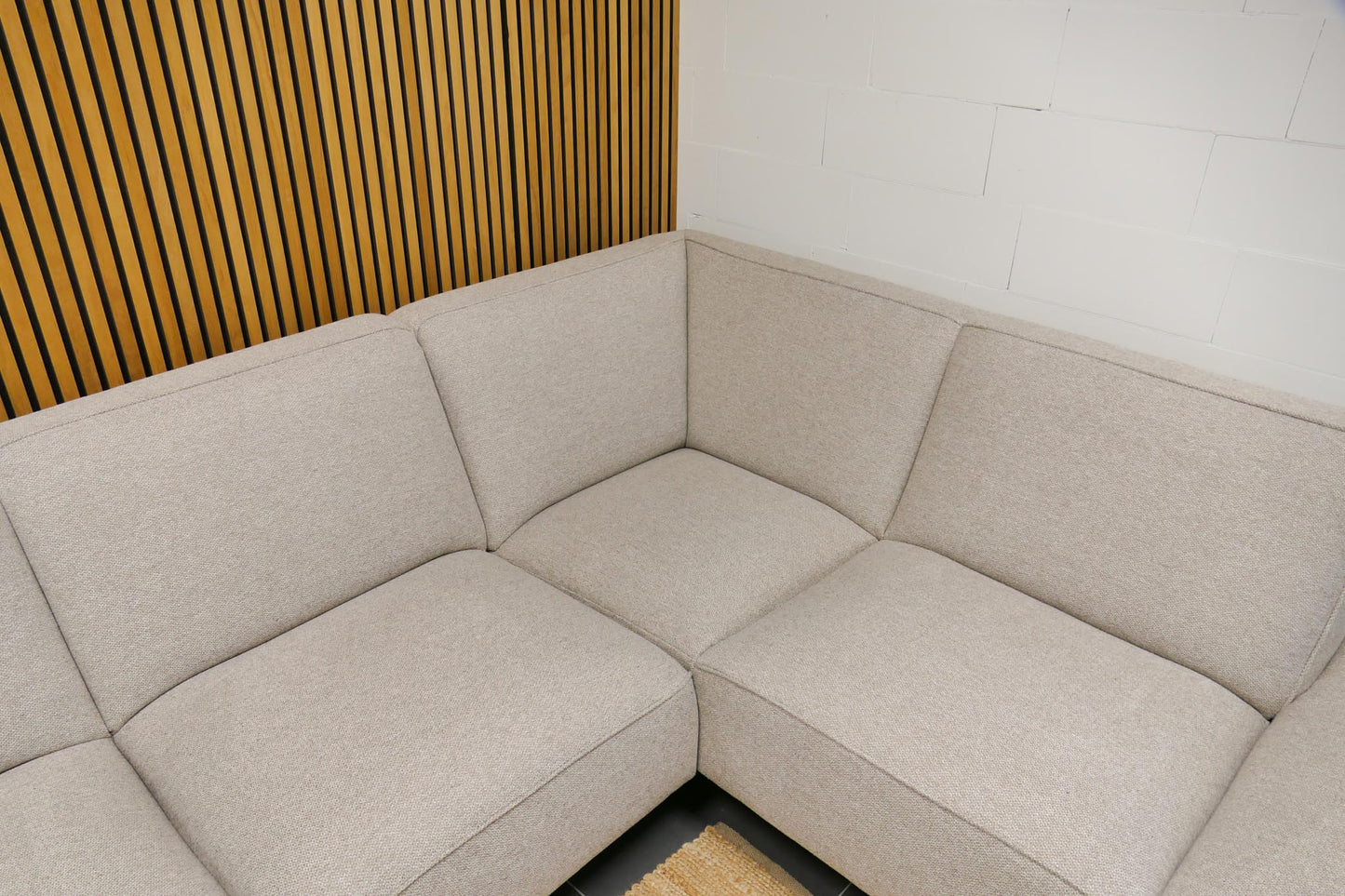 Refurbished Hoekbank Loods 5 Lot Beige