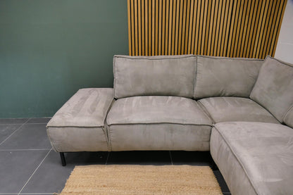 Refurbished Moderne Hoekbank grijs