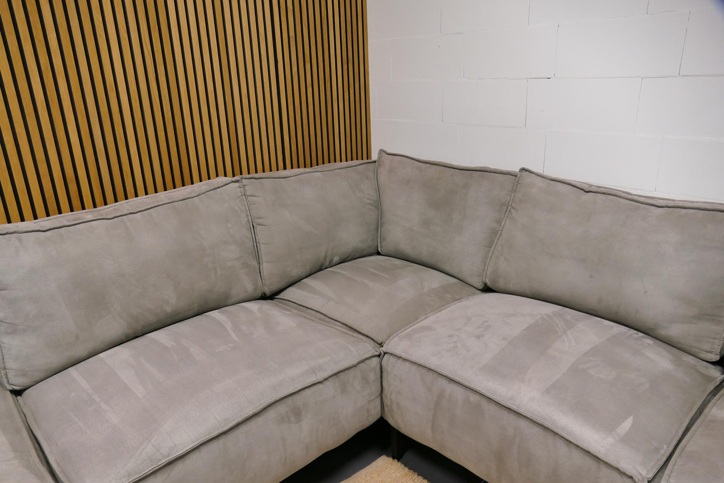 Refurbished Moderne Hoekbank grijs