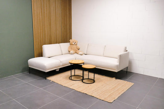 Refurbished Beige Hoekbank Westwing Fluente