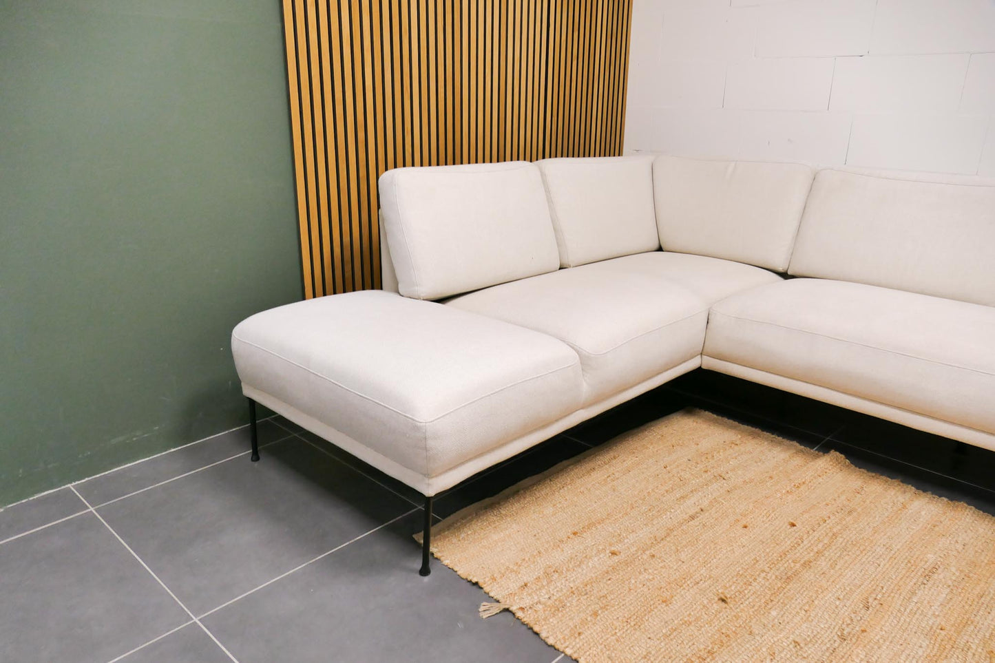 Refurbished Beige Hoekbank Westwing Fluente