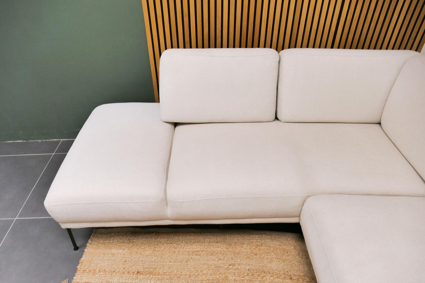 Refurbished Beige Hoekbank Westwing Fluente