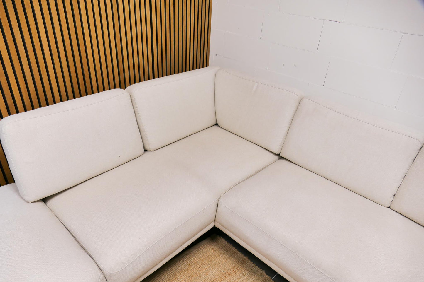 Refurbished Beige Hoekbank Westwing Fluente